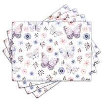 Jogo Americano - Borboletas com 4 peças - 1123Jo