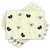 Jogo Americano - Borboletas com 4 peças - 609Jo Jogo Americano - Borboletas com 4 peças - 609Jo