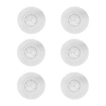 Jogo americano c/ 6un redondo branco pvc mesa almoço jantar