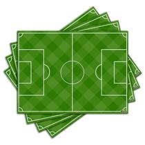 Jogo Americano - Campo de Futebol com 4 peças - 281Jo Jogo Americano - Campo de Futebol com 4 peças - 281Jo
