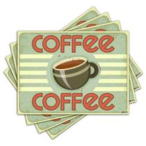 Jogo Americano - Coffee com 4 peças - 510Jo Jogo Americano - Coffee com 4 peças - 510Jo