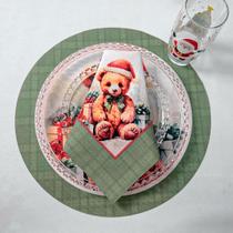 Jogo Americano Coleção NatalO Ursinho Mais Fofo do Natal Chegou para Abraçar a sua Mesa Jogo Americano Coleção NatalO Ursinho Mais Fofo do Natal Chegou para Abraçar a sua Mesa