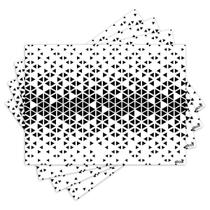 Jogo Americano com 4 peças - Abstrato - Geométrico - 1681Jo