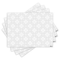 Jogo Americano com 4 peças - Abstrato - Geométrico - Damasco - 1940Jo Jogo Americano com 4 peças - Abstrato - Geométrico - Damasco - 1940Jo