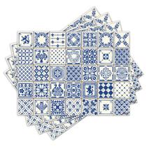 Jogo Americano com 4 peças - Azulejos - Abstrato - Geométrico - 1398Jo Jogo Americano com 4 peças - Azulejos - Abstrato - Geométrico - 1398Jo