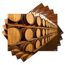 Jogo Americano com 4 peças - Barril - Vinho - 2003Jo