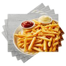 Jogo Americano com 4 peças - Batata Frita - Lanchonete - 1501Jo Jogo Americano com 4 peças - Batata Frita - Lanchonete - 1501Jo