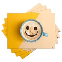 Jogo Americano com 4 peças - Café - Coffee - 1735Jo Jogo Americano com 4 peças - Café - Coffee - 1735Jo