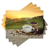Jogo Americano com 4 peças - Café - Coffee - Plantação - 2136Jo Jogo Americano com 4 peças - Café - Coffee - Plantação - 2136Jo