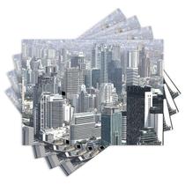 Jogo Americano com 4 peças - Cidade - Prédios - 1445Jo Jogo Americano com 4 peças - Cidade - Prédios - 1445Jo