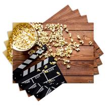 Jogo Americano com 4 peças - Cinema - Pipoca - 2131Jo Jogo Americano com 4 peças - Cinema - Pipoca - 2131Jo