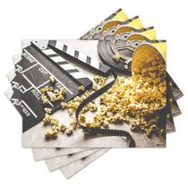 Jogo Americano com 4 peças - Cinema - Pipoca - 2132Jo Jogo Americano com 4 peças - Cinema - Pipoca - 2132Jo