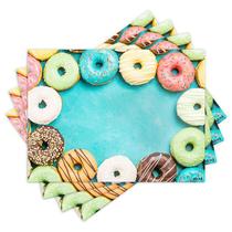 Jogo Americano com 4 peças - Donuts - Doces - Doceria - 1739Jo Jogo Americano com 4 peças - Donuts - Doces - Doceria - 1739Jo