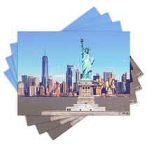 Jogo Americano com 4 peças - Estátua da Liberdade - Nova Iorque - Mundo - 1509Jo Jogo Americano com 4 peças - Estátua da Liberdade - Nova Iorque - Mundo - 1509Jo