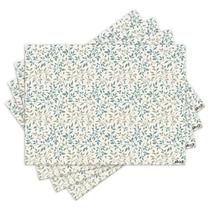 Jogo Americano com 4 peças - Floral - Ramos - 1817Jo