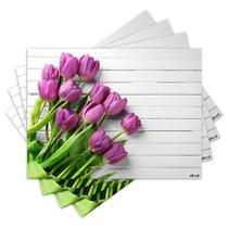 Jogo Americano com 4 peças - Flores - Floral - 1721Jo Jogo Americano com 4 peças - Flores - Floral - 1721Jo