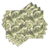 Jogo Americano com 4 peças - Folhagem - Folhas - 1878Jo