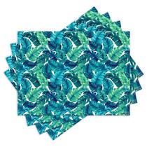 Jogo Americano com 4 peças - Folhas - Folhagens - 1901Jo