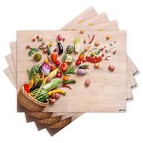 Jogo Americano com 4 peças - Frutas - Legumes - 2081Jo Jogo Americano com 4 peças - Frutas - Legumes - 2081Jo