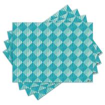 Jogo Americano com 4 peças - Geométrico - Abstrato - 1963Jo Jogo Americano com 4 peças - Geométrico - Abstrato - 1963Jo