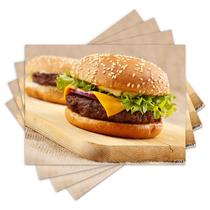 Jogo Americano com 4 peças - Hambúrguer - 1690Jo Jogo Americano com 4 peças - Hambúrguer - 1690Jo