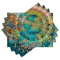 Jogo Americano com 4 peças - Mandala - 2075Jo Jogo Americano com 4 peças - Mandala - 2075Jo