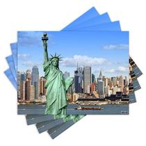 Jogo Americano com 4 peças - Nova Iorque - Cidade - Estátua da Liberdade - 2002Jo Jogo Americano com 4 peças - Nova Iorque - Cidade - Estátua da Liberdade - 2002Jo