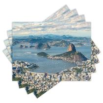 Jogo Americano com 4 peças - Rio de Janeiro - 1541Jo Jogo Americano com 4 peças - Rio de Janeiro - 1541Jo