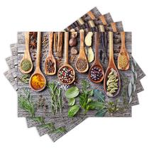 Jogo Americano com 4 peças - Temperos - Cozinha - 2070Jo Jogo Americano com 4 peças - Temperos - Cozinha - 2070Jo