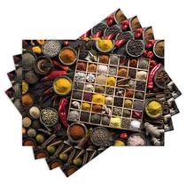 Jogo Americano com 4 peças - Temperos - Cozinha - 2192Jo