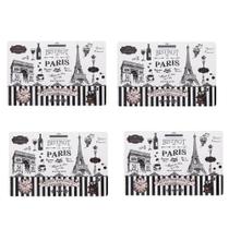 Jogo Americano Com 4 Unidades - Bistrot De Paris Jogo Americano Com 4 Unidades - Bistrot De Paris