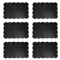 Jogo Americano Com 6 Peças Vinílico 45x30cm Preto