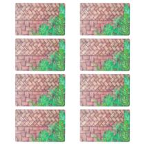 Jogo Americano Com 8 Peças 43x28cm PVC Modelo Tropical - Saldão