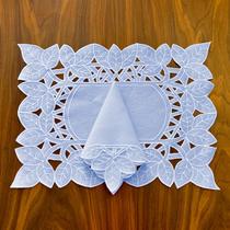 Jogo Americano com Guardanapo - Retangular Azul