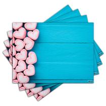 Jogo Americano - Coração com 4 peças - 882Jo