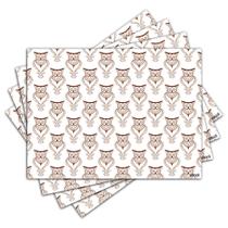 Jogo Americano - Coruja com 4 peças - 662Jo