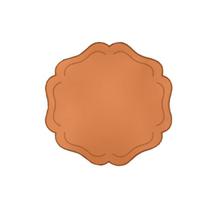 Jogo Americano Couro Ocre 40Cm - 4 Lugares