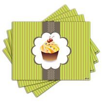 Jogo Americano - Cupcake com 4 peças - 717Jo Jogo Americano - Cupcake com 4 peças - 717Jo