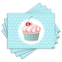 Jogo Americano - Cupcake com 4 peças - 987Jo Jogo Americano - Cupcake com 4 peças - 987Jo