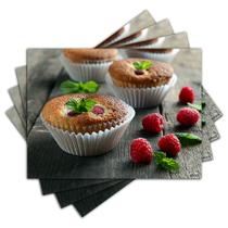 Jogo Americano - Cupcakes com 4 peças - 848Jo Jogo Americano - Cupcakes com 4 peças - 848Jo