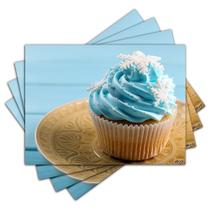 Jogo Americano - Cupcakes com 4 peças - 850Jo Jogo Americano - Cupcakes com 4 peças - 850Jo