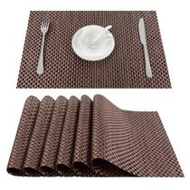 Jogo Americano De Mesa Jantar Sala PVC Cores Kit 6 Peças - Placemat