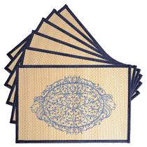 Jogo Americano de Mesa Leão bambu Kit 6 peças Jogo Americano de Mesa Leão bambu Kit 6 peças