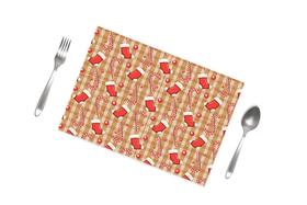 Jogo Americano De Mesa Natalino Botinhas de Natal 47x30cm