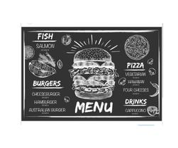 Jogo Americano de PVC 43x28cm Amer Ret Burguer