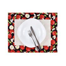 Jogo Americano Dupla Face: 2 Peças Maçã