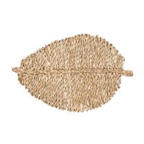 Jogo Americano Fibra Seagrass Folha Natural 34X49Cm Rafimex