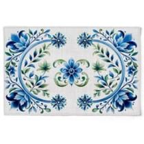 Jogo Americano Floral Blue 48X31,5Cm 2Und 531140 Belchior