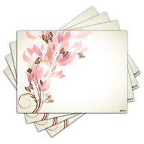 Jogo Americano - Floral e Borboletas com 4 peças - 215Jo