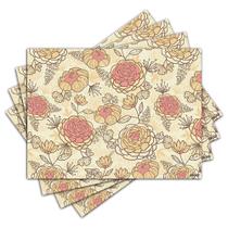 Jogo Americano - Flores com 4 peças - 686Jo